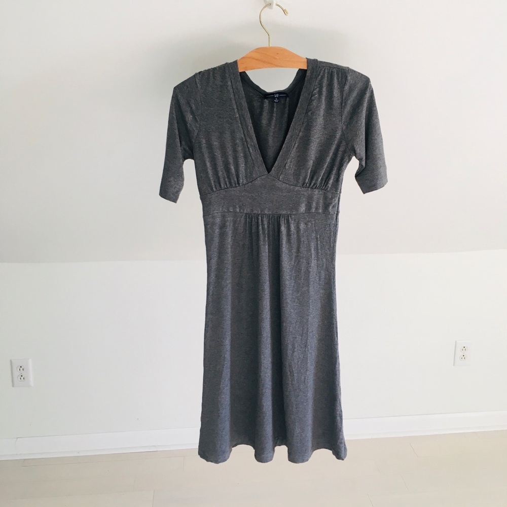 GAP Dress Gray Cotton Size Small EUC